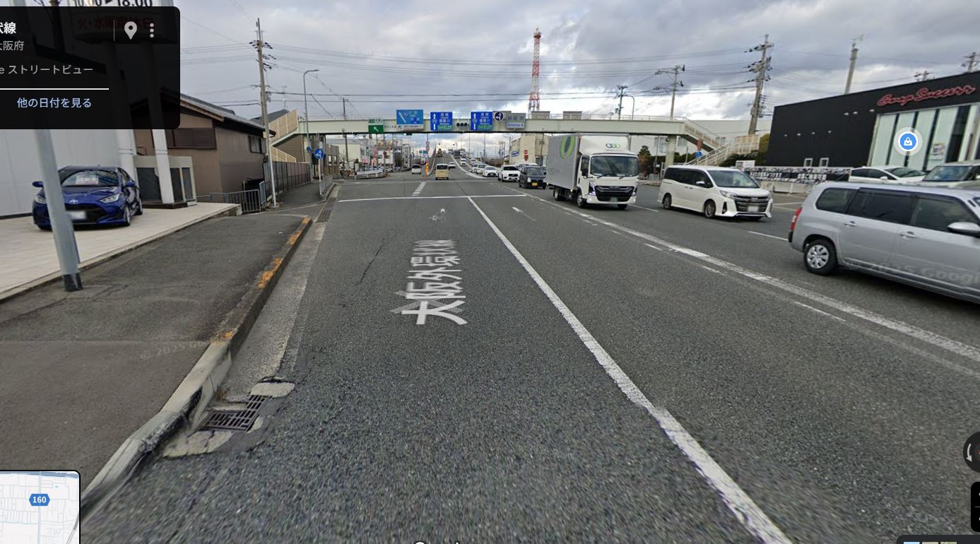 外環170号線 東大阪方面から2