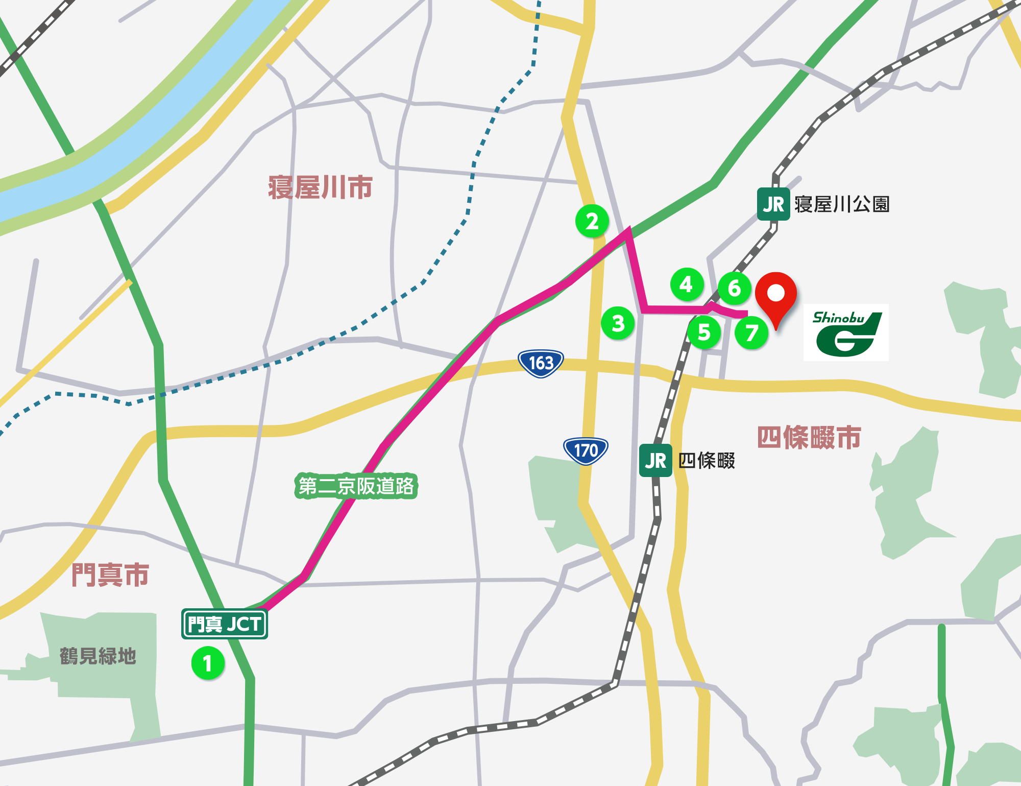 第二京阪 大阪方面から