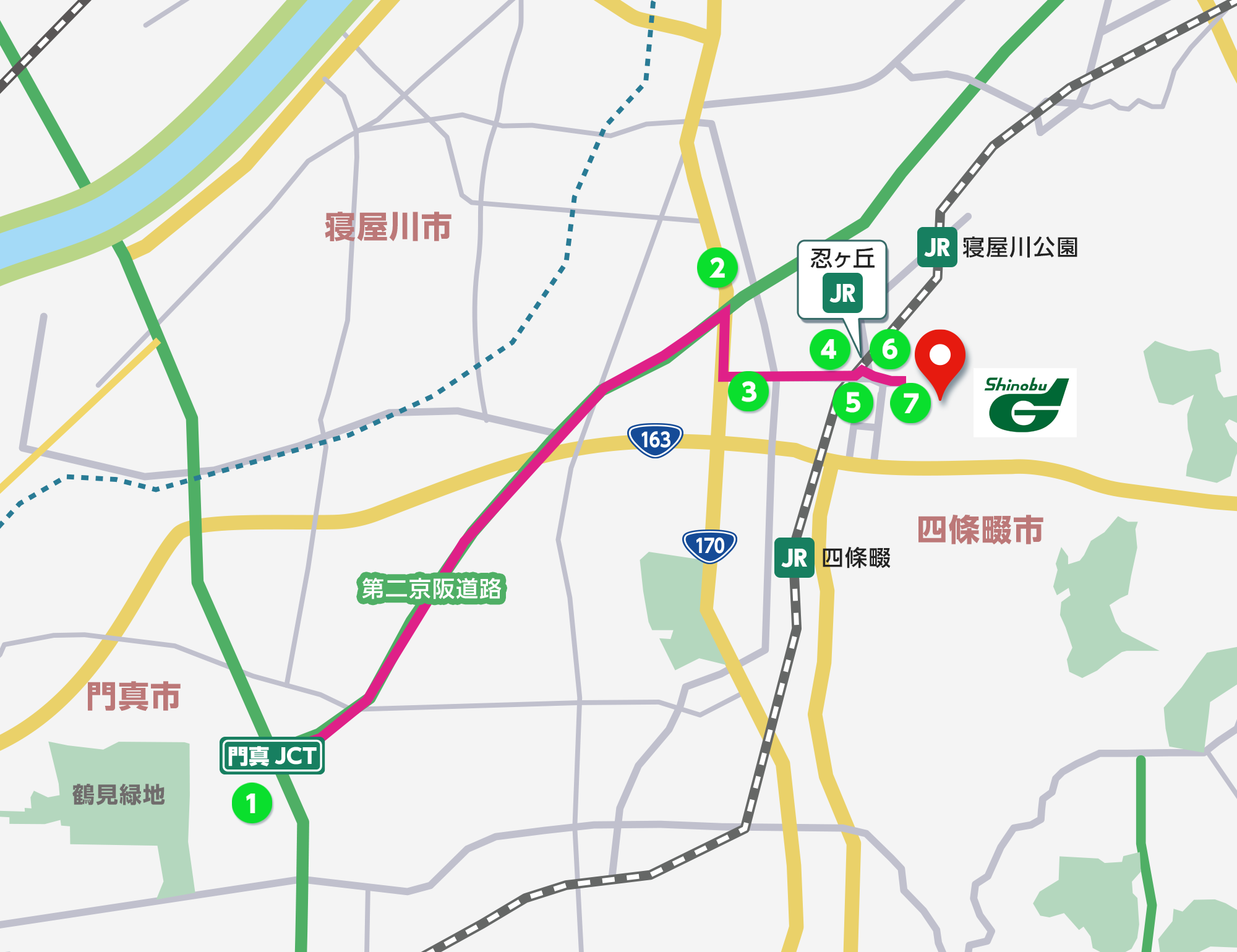 第二京阪 大阪方面から